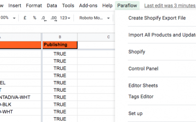 How to edit and upload Shopify products from Google Sheets
